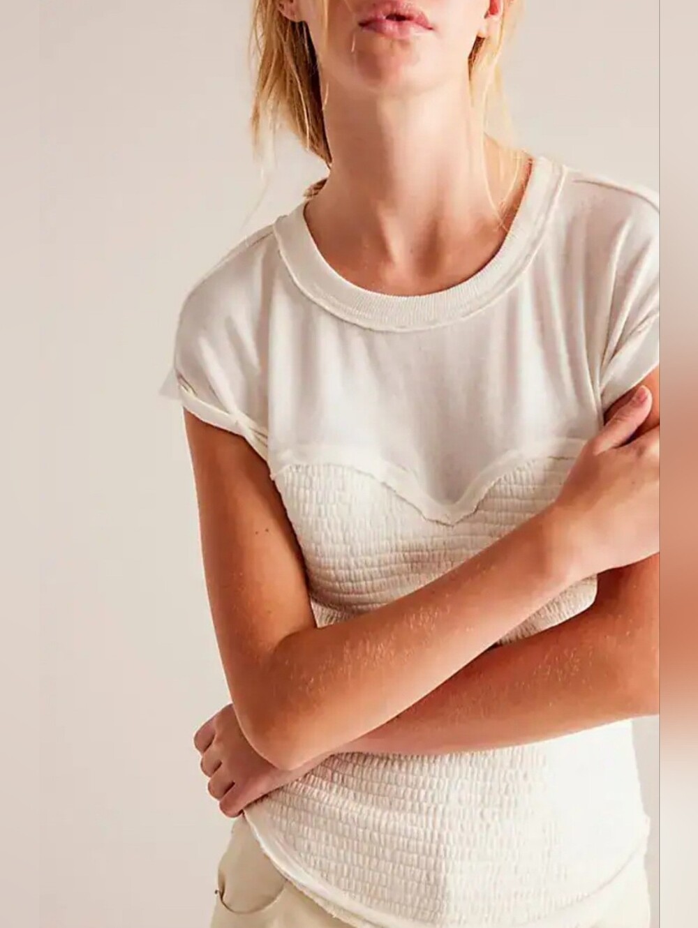 🆕️FREE PEOPLE We The Free Sweet Sport Tee Size XL